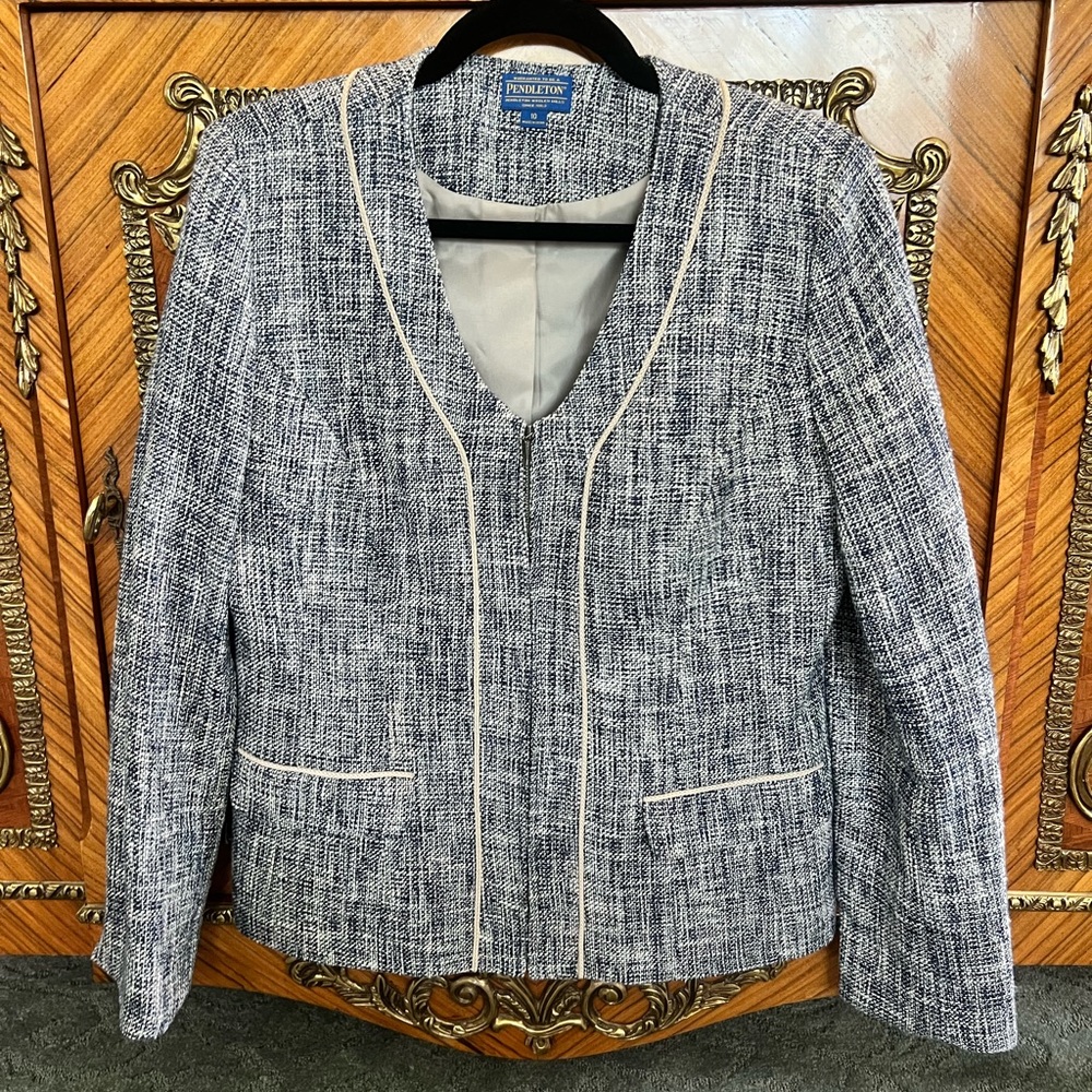 Pendleton Blazer Size 10. Navy. - image 1